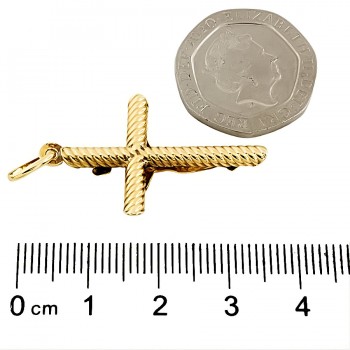 9ct gold 2g Crucifix Pendant